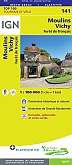 Fietskaart 141 Moulins Vichy Foret de Troncais - IGN Top 100 - Tourisme et Velo
