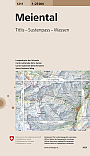 Topografische Wandelkaart Zwitserland 1211 Meiental Titlis Sustenpass Wassen - Landeskarte der Schweiz