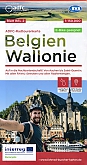 Fietskaart 2 Wallonië Ardennen België | ADFC Radtourenkarte - BVA Bielefelder Verlag