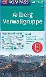 Wandelkaart 33 Arlberg Verwallgruppe Kompass