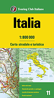 Wegenkaart - Landkaart Italië - Touring Club Italiano (TCI)