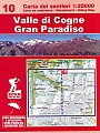 Wandelkaart 10 Valle di Cogne, Gran Paradiso L'Escursionista