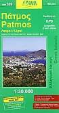 Wegenkaart - Wandelkaart Patmos / Lipsi 329 - Orama Maps