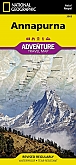 Wandelkaart Annapurna - Adventure Map National Geographic Nepal