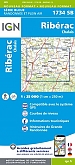 Topografische Wandelkaart van Frankrijk 1734SB - Riberac / Chalais