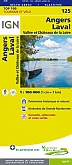 Fietskaart 125 Angers / Laval / Vallée & Châteaux de la Loire - IGN Top 100 - Tourisme et Velo