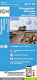 Topografische Wandelkaart van Frankrijk 0517OT - Plougastel-Daoulas  / Le Faou PNR Armorique