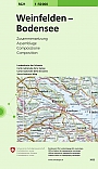 Topografische Wandelkaart Zwitserland 5021 Weinfelden / Bodensee (Samengestelde kaart) - Landeskarte der Schwei