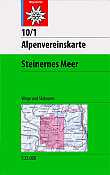 Wandelkaart 10/1 Steinernes Meer | Alpenvereinskarte