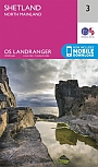 Topografische Wandelkaart 3 Shetland - North Mainland - Landranger Map