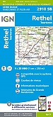 Topografische Wandelkaart van Frankrijk 2910SB - Rethel / Tourteron