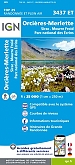 Topografische Wandelkaart van Frankrijk 3437ET - Orcieres-Merlette / Sirac / Mourre Froid/PNR des Ecrins