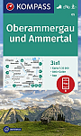 Wandelkaart 05 Oberammergau und Ammertal Kompass