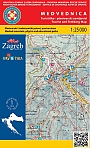 Wandelkaart Kroatië 14 Medvednica | Croatian Mountain Rescue Service