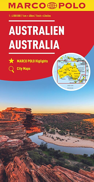 Wegenkaart - Landkaart Australie | Marco Polo Maps