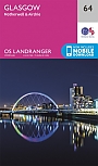 Topografische Wandelkaart 64 Glasgow Motherwell & Airdrie - Landranger Map