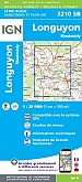 Topografische Wandelkaart van Frankrijk 3210SB - Longuyon Montmedy