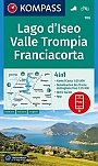 Wandelkaart 106 Lago d' Iseo, Valle Trompia, Franciacorta Kompass