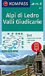 Wandelkaart 071 Alpi di Ledro, Valli Giudicarie Kompass