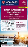 Fietskaart 3211 Rheinkreis Neuss / Kreis Viersen | Kompass