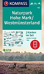 Wandelkaart 753 Naturpark Hohe Mark Westmunsterland Kompass