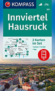 Wandelkaart 201 Innviertel, Hausruckwald, 2 kaartenset Kompass