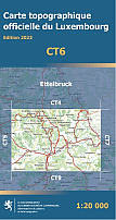 Topografische Wandelkaart van Luxemburg CT6 Ettelbruck | Topografische dienst Luxemburg