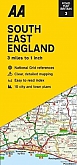 Wegenkaart - Landkaart 3 South East England - AA Road Map Britain