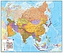 Wandkaart Azië Politiek papier 120x100 cm | Maps International