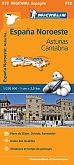 Wegenkaart - Landkaart 572 Asturias, Cantabria, Oviedo - Michelin Regional