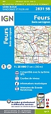 Topografische Wandelkaart van Frankrijk 2831SB - Feurs / Boen-sur-Lignon