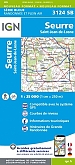 Topografische Wandelkaart van Frankrijk 3124SB - Seurre St-Jean-de-Losne
