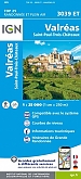 Topografische Wandelkaart van Frankrijk 3039ET - Valreas / Enclave des Papes / Pierrelatte Saint-Paul-Trois-Châteaux