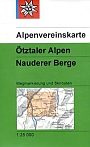 Wandelkaart 30/4 Ötztaler Alpen   Nauderer Berge | Alpenvereinskarte