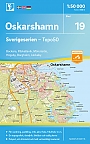 Topografische Wandelkaart Zweden 19 Oskarhamm Sverigeserien Topo 50