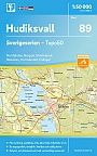 Topografische Wandelkaart Zweden 89 Hudiksvall Sverigeserien Topo 50