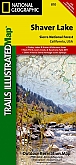 Wandelkaart 810 Shaver Lake / Sierra National Forest (California) National Park Maps National Geographic