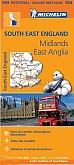 Wegenkaart - Landkaart 504 Zuid-Oost Engeland Kent Sussex - Michelin Regional