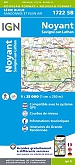 Topografische Wandelkaart van Frankrijk 1722SB - Noyant / Savigne-sur-Lathan