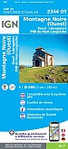 Topografische Wandelkaart van Frankrijk 2344OT - Montagne Noire (Ouest) / Revel / Labruguiere PNR