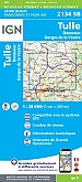 Topografische Wandelkaart van Frankrijk 2134SB Tulle Donzenac, Gorges de la Vezere