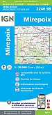 Topografische Wandelkaart van Frankrijk 2246SB - Mirepoix