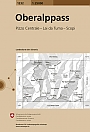 Topografische Wandelkaart Zwitserland 1232 Oberalppass Pizzo Central - Lai da Tuma - Scopi - Landeskarte der Schweiz