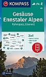 Wandelkaart 69 Gesäuse Ennstaler Alpen Pyhrnpass Eisenerz Kompass