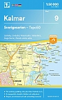 Topografische Wandelkaart Zweden 9 Kalmar Sverigeserien Topo 50