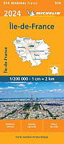 Wegenkaart - Landkaart 514 Ile de France 2024 - Michelin Region France
