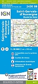 Topografische Wandelkaart van Frankrijk 2430SB - St-Gervais d'Auvergne