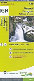 Fietskaart 130 Vesoul Langres Vallee de la Saone - IGN Top 100 - Tourisme et Velo