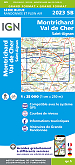 Topografische Wandelkaart van Frankrijk 2023SB - Montrichard / St-Aignan