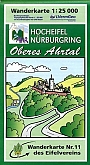 Wandelkaart Eifel 11 Hocheifel Nurburgring Oberes Ahrtal - Wanderkarte Des Eifelvereins